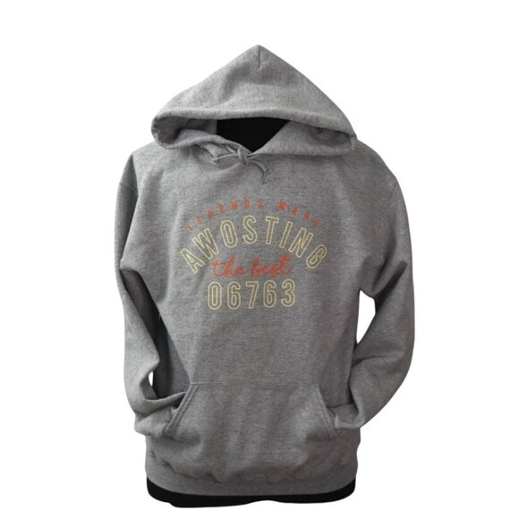 Camp Awosting Gray Hoodie Sweatshirt Legends Made Awosting The Best 06763 Large - Picture 1 of 8